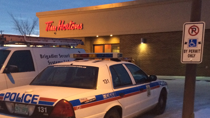 A Saskatoon police officer could be in some hot water after using a permit-only stall during a coffee stop at a Tim Hortons.