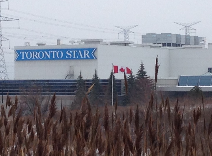 The Toronto Star printing facility in Vaughan, Ont. on Jan. 15, 2016.