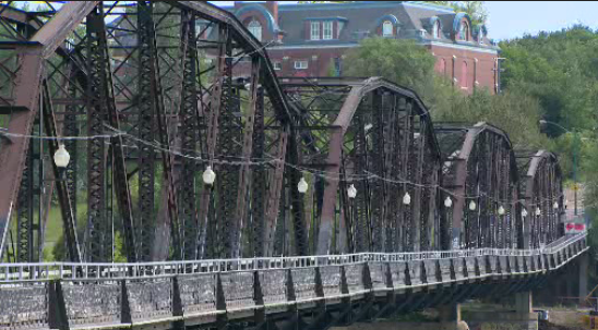 Lamp posts lining both sides of Traffic Bridge will be repurposed.