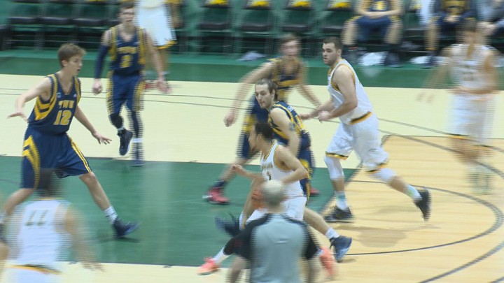 The University of Regina Cougars basketball team is playing the ultimate team game during their current four game win streak.