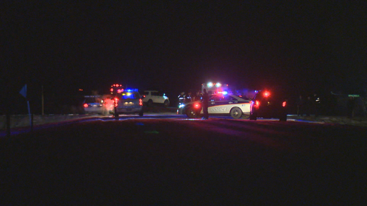 A pedestrian was killed after being struck by a vehicle on Valley Road south of Saskatoon.