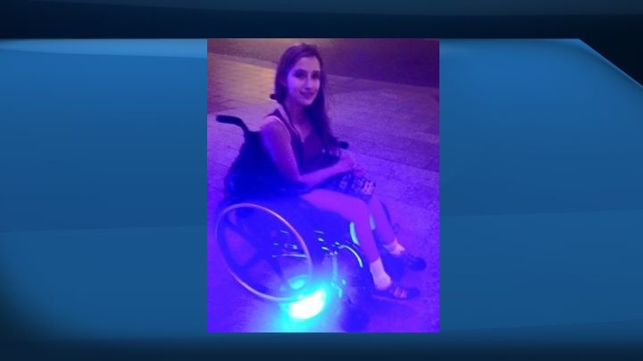 The family of a teen whose wheelchair went missing from outside her hospital room said it has been found.