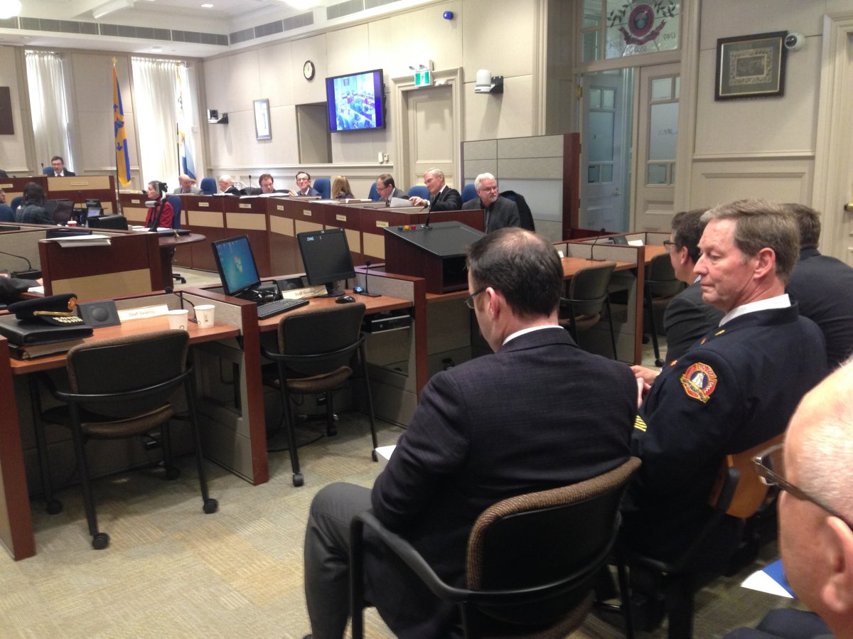 Halifax Regional Fire and Emergency Chief Doug Trussler waits to present to councillors on Jan. 13, 2016.