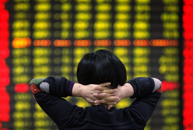 Asian stock markets were down sharply.