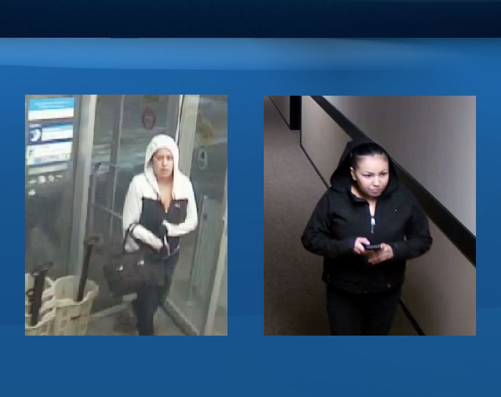 Edmonton police are looking for these two persons of interest in an armed break-and-enter.