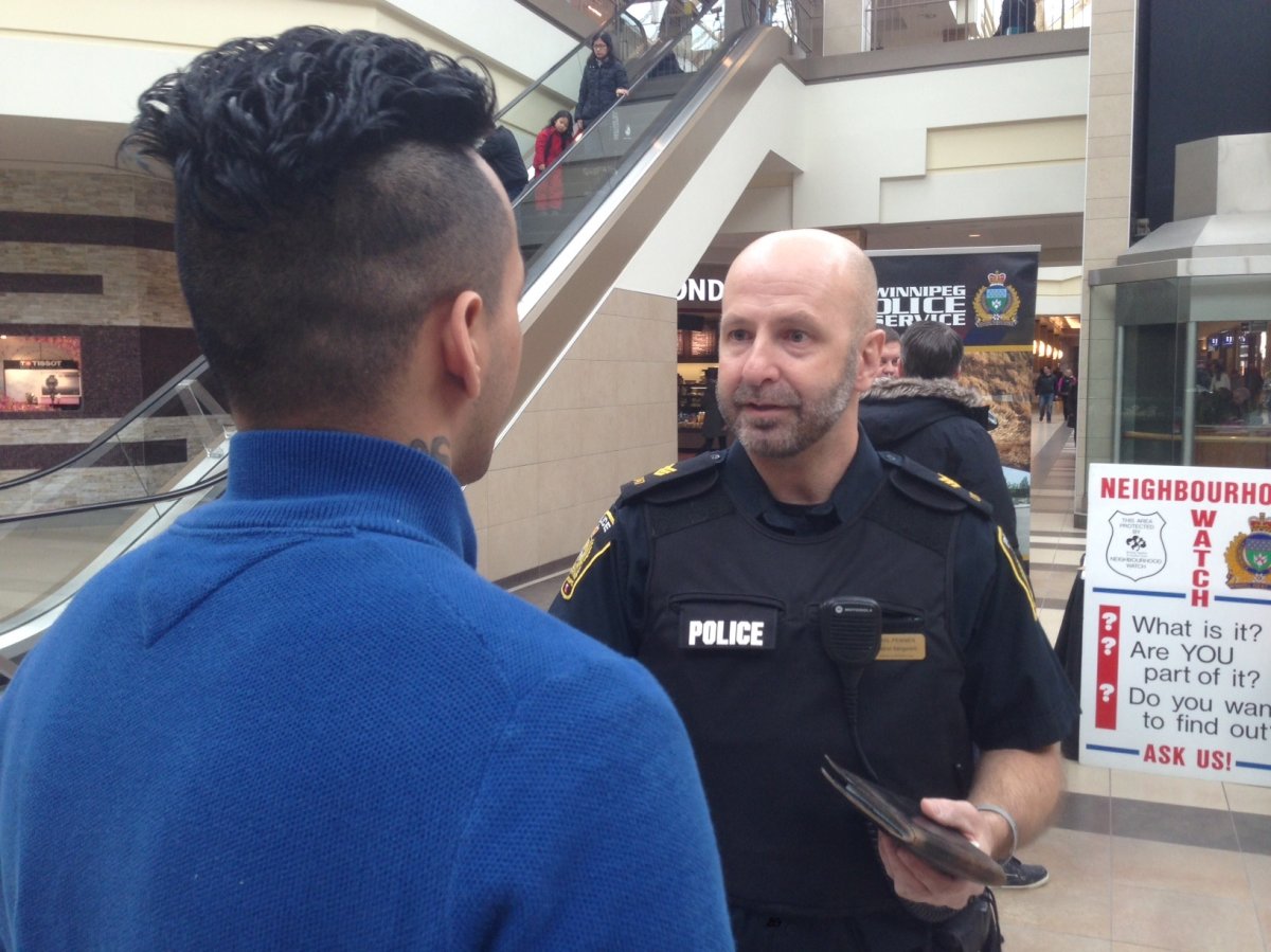 Crime Prevention officers met with community members at Polo Park.