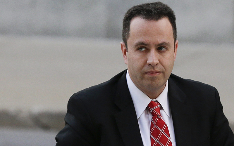 Former Subway pitchman Jared Fogle arrives at the federal courthouse in Indianapolis.
