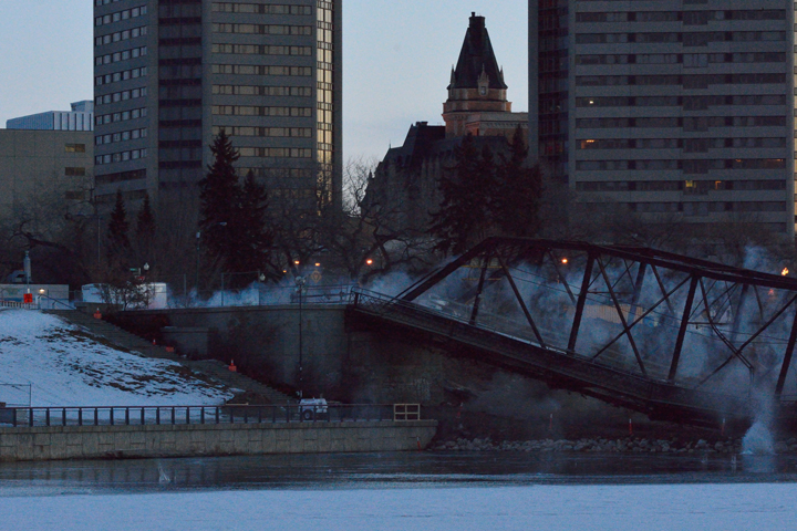 Feb. 8: This Your Saskatchewan photo of the Traffic Bridge demolition was taken by Robert Green.