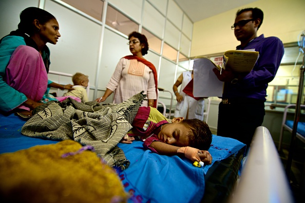 Children at Guru Gobind Singh Hospital on November 5, 2014 in New Delhi, India. (Photo by Priyanka Parashar/Mint via Getty Images).