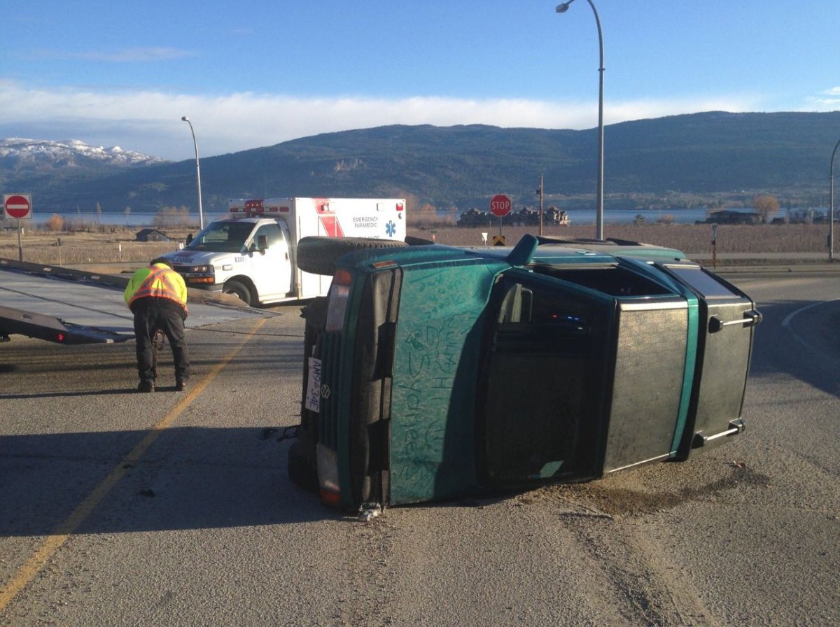 Police say speed is what caused a motorist to lose control of the vehicle she was driving Monday morning on Highway 97 in Summerland. 