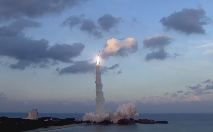The launch of ASTRO-H on Wednesday, February 17, 2016 from Japan.