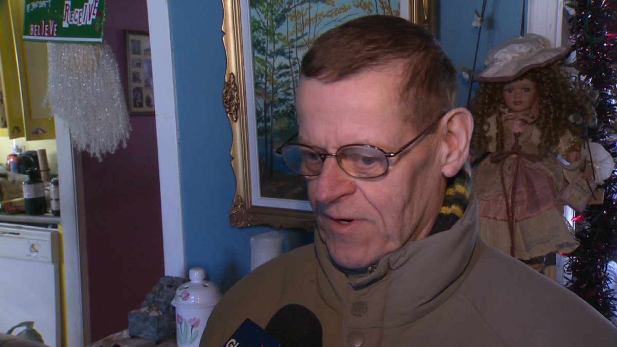Moncton's Bob Vautour got power back at his home on Feb. 15, 2016 after living without power since November, 2015.