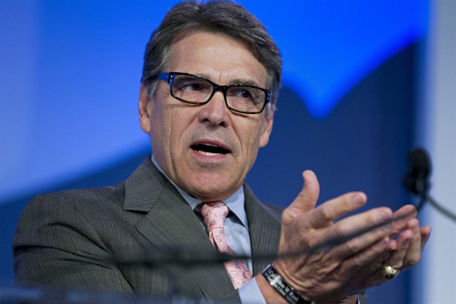 In this Sept. 25, 2015 file photo, former Texas Gov. Rick Perry speaks at an event in Washington. On Wednesday, Feb. 24, 2016, Texas' highest criminal court tossed the second and final felony charge against Perry, likely ending a case the Republican says helped sink his short-lived 2016 presidential bid.