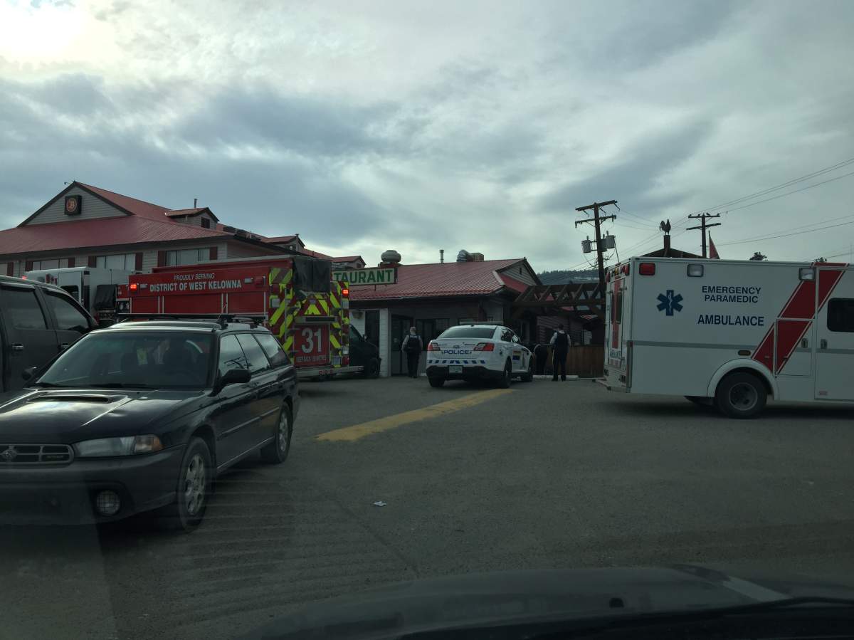 Police are searching for a suspect after an apparent assault outside Cherry Pit on Friday afternoon. 