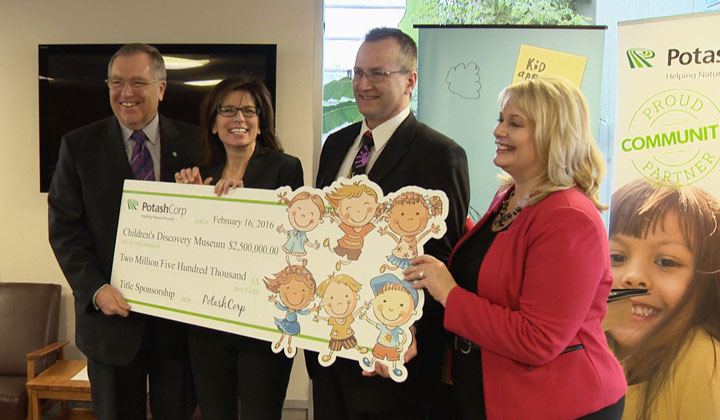 PotashCorp takes the lead with a $2.5 million donation to Saskatoon’s new children’s museum.