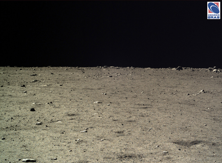 The lunar surface taken from Yutu.