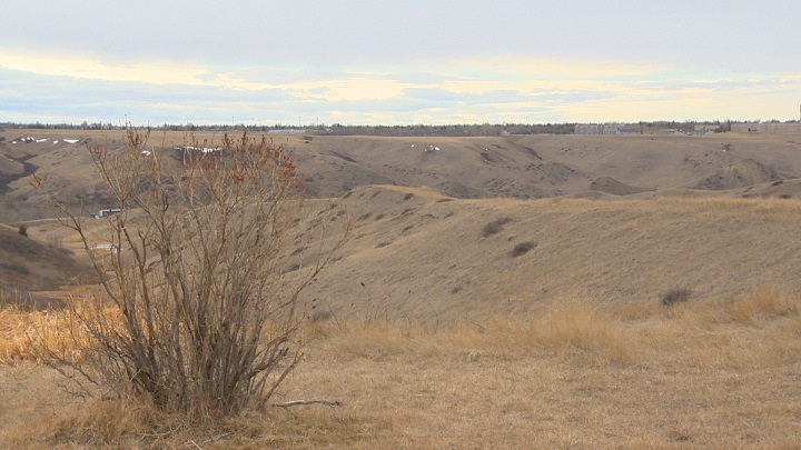 The coulees in south Lethbridge.