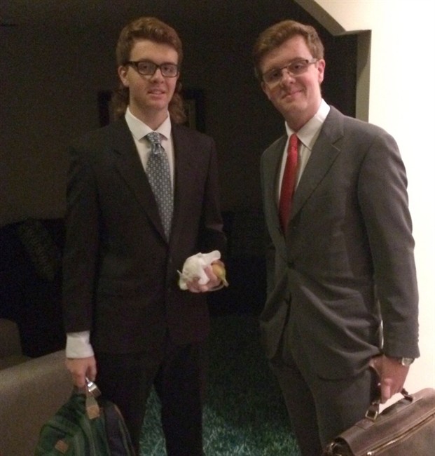 Evan and Jordan Caldwell are shown in a family handout photo.