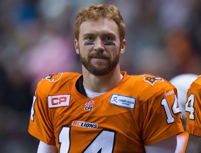 Travis Lulay of the B.C. Lions.