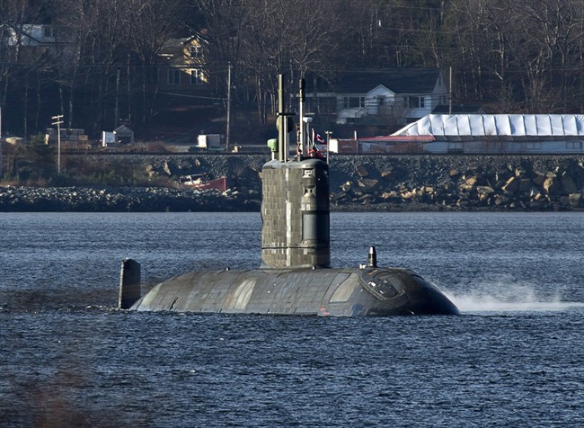 HMCS Windsor, pictured Dec. 14, 2012, was forced to dock in Virginia.
