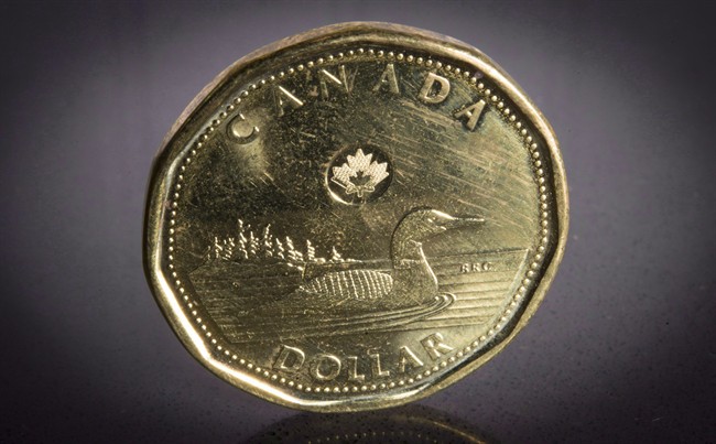 The loonie has edged up past 77 cents US.