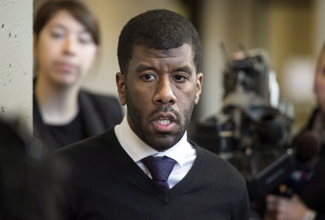 Lawyer Lyle Howe leaves a scrum with reporters after sexual assault charges against him were formerly dropped at Supreme Court in Halifax on Thursday, February 18, 2016. 