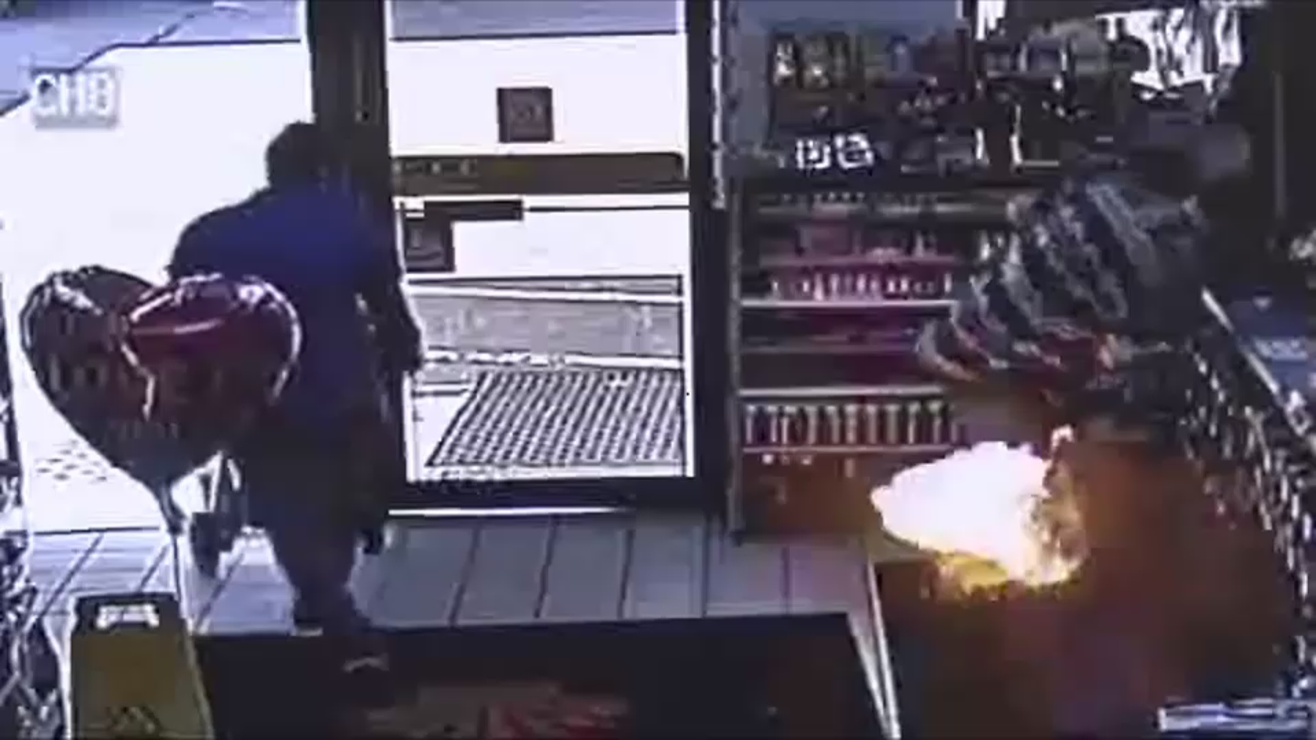 Caught on Camera E cigarette explodes inside man s pants at