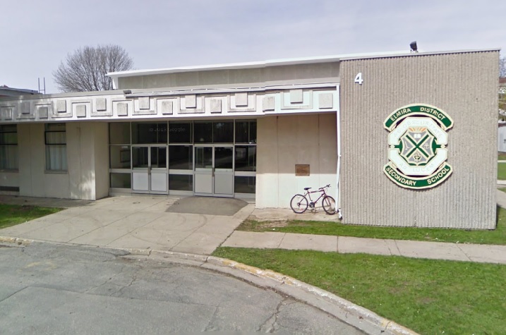 A Google Street View of Elmira District Secondary School.