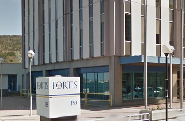Fortis office at 139 Water St, St. John's, NL.