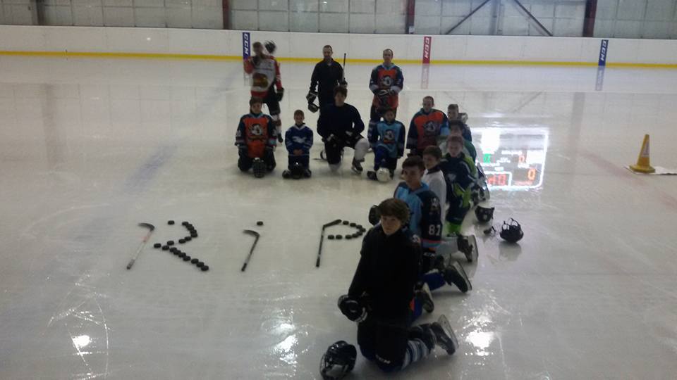 The Fylde Coast Phantoms from, Bispham England, posted the picture on Facebook, honouring Cooper Nemeth.