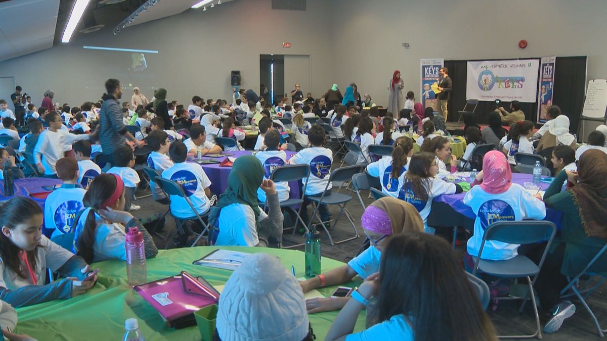 Dozens of students attend an empowerment conference in Edmonton.