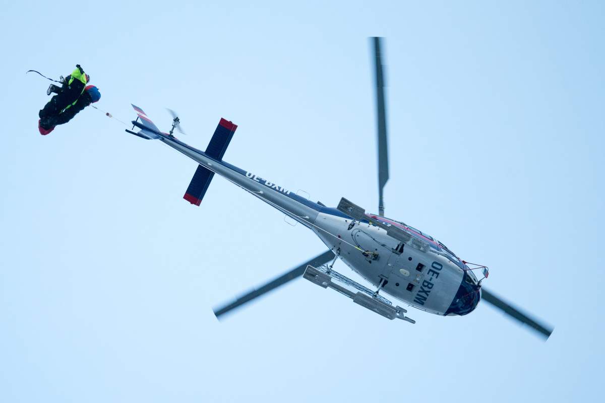Rescue teams search for a group of people buried by an avalanche at the Wattener Lizum, Austria, on February 6, 2016. 
Five skiers from the Czech Republic were killed in an avalanche in the Austrian alps that also engulfed 12 other people, police said. Police gave no immediate details on the condition of the other casualties in the incident, which occurred around midday in a valley south of Innsbruck in western Austria.
 / AFP / APA / EXPA/JOHANN GRODER / Austria OUT        (Photo credit should read EXPA/JOHANN GRODER/AFP/Getty Images).