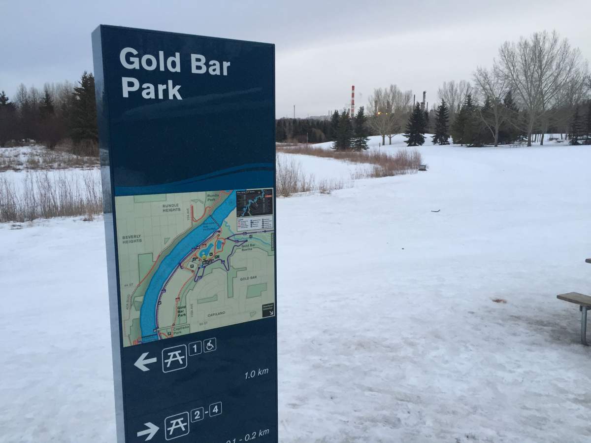 Gold Bar Park in east Edmonton is a popular area for cross-country skiers, runners and bikers.