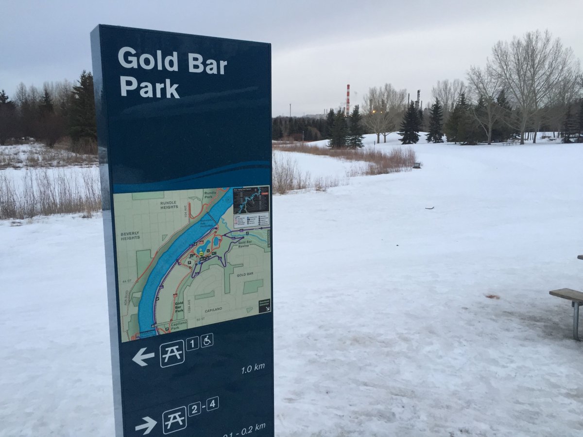 Gold Bar Park in east Edmonton is a popular area for cross-country skiers, runners and bikers.