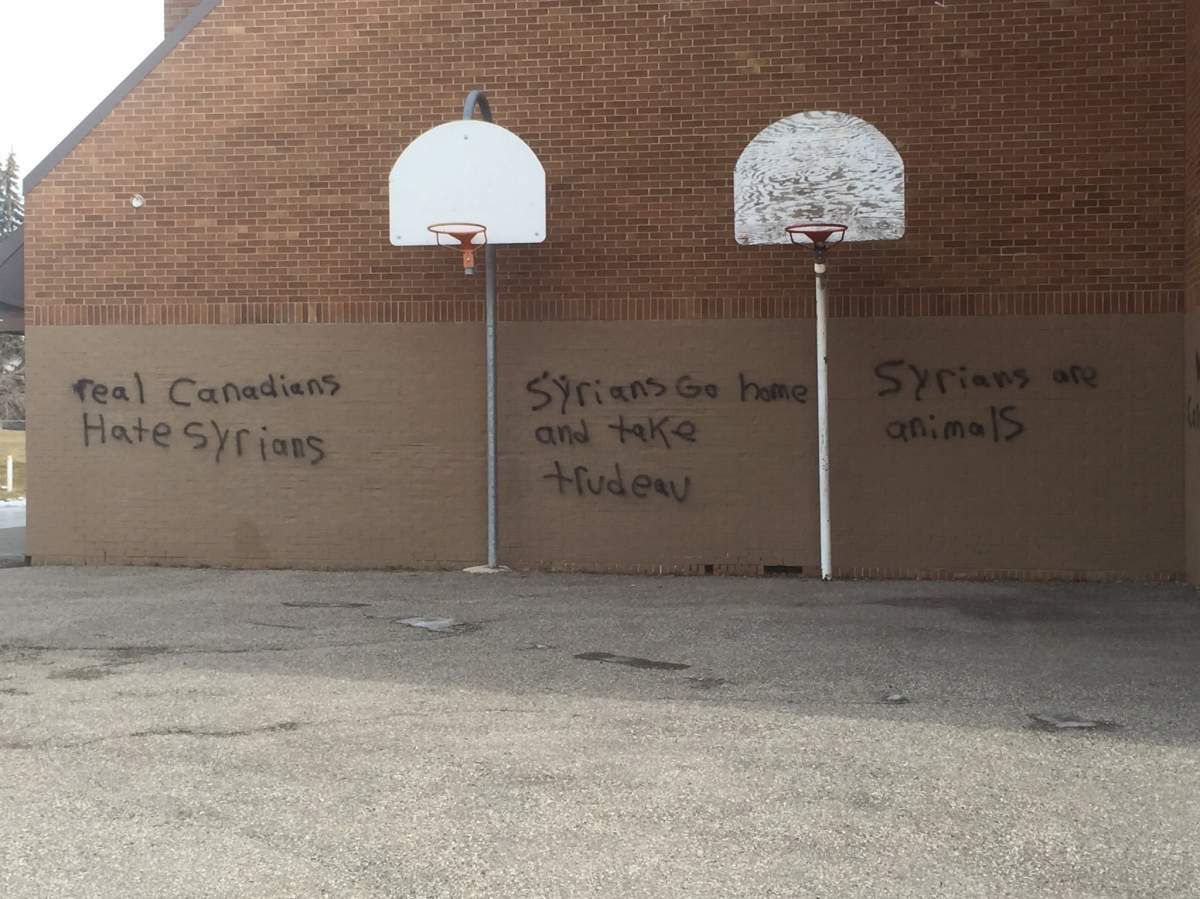 Wilma Hansen School gets hit with graffiti for the second time. 