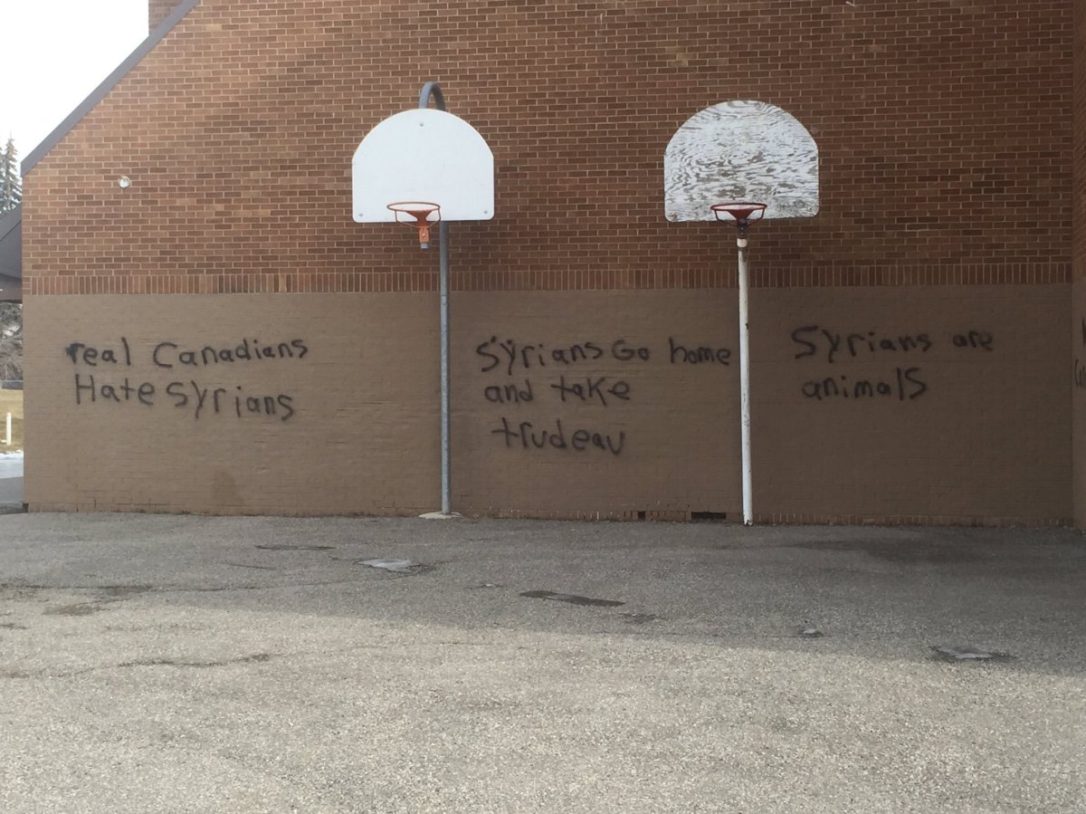 Wilma Hansen School gets hit with graffiti for the second time. 