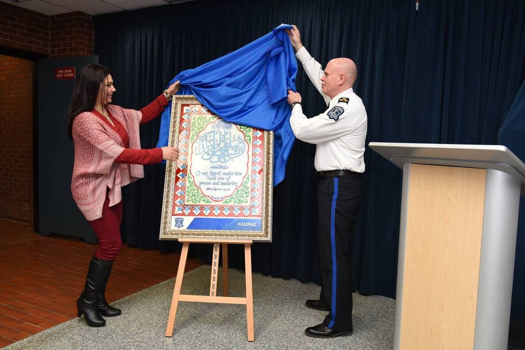 Halifax Regional Police unveiled artwork it commissioned from the local Muslim community.