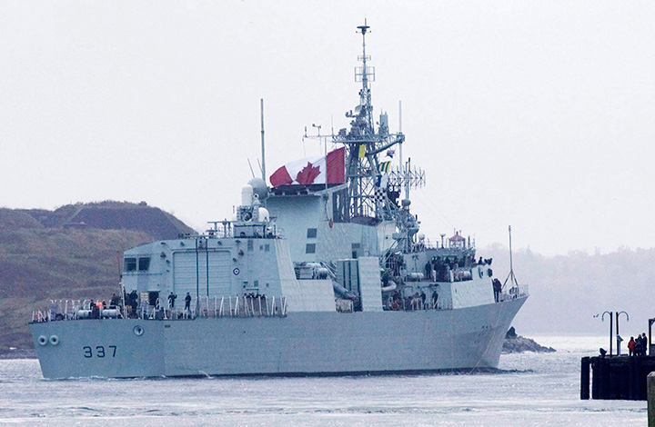 HMCS Fredericton leaves Halifax on Sunday, Oct. 25, 2009. 