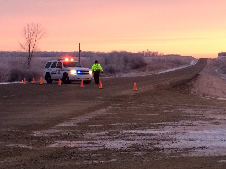 RCMP are on the scene of a fatal accident on Highway 10 between Balgonie and Edgely.