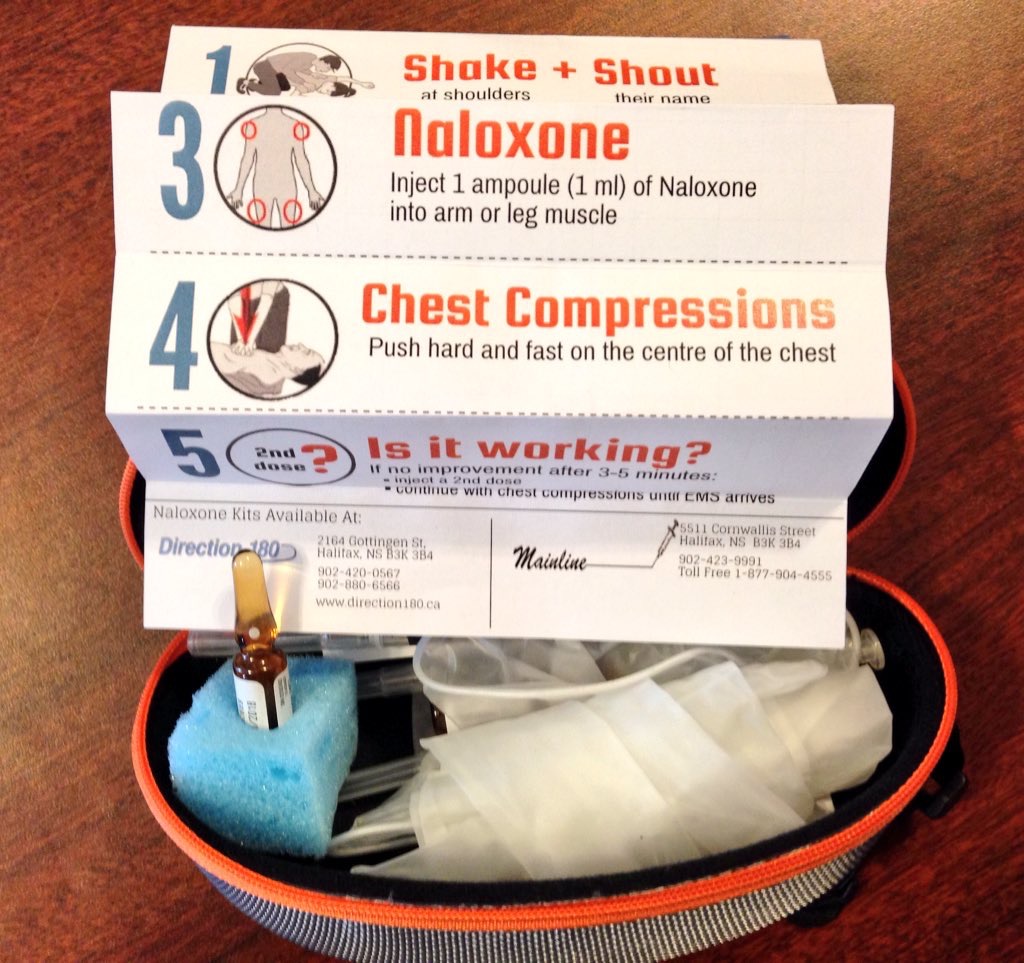 FILE PHOTO: a take-home naloxone anti-opiate drug kit.