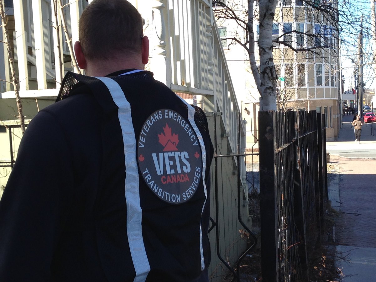 Volunteers with Vets Canada hit the streets of Halifax on Saturday to look for homeless veterans.