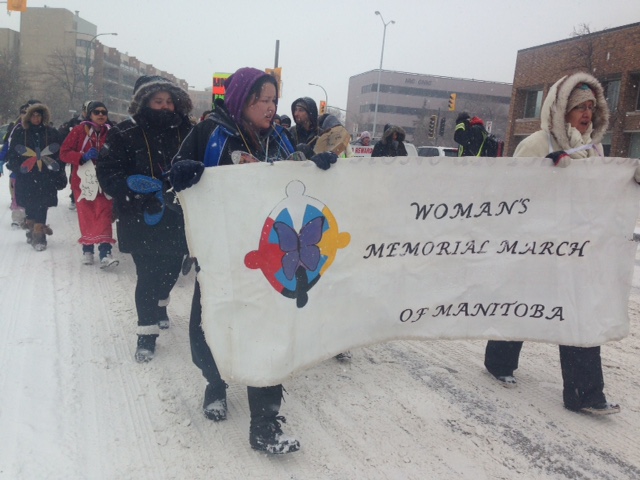 The ninth annual Women's Memorial March of Manitoba happened in Winnipeg on Sunday.