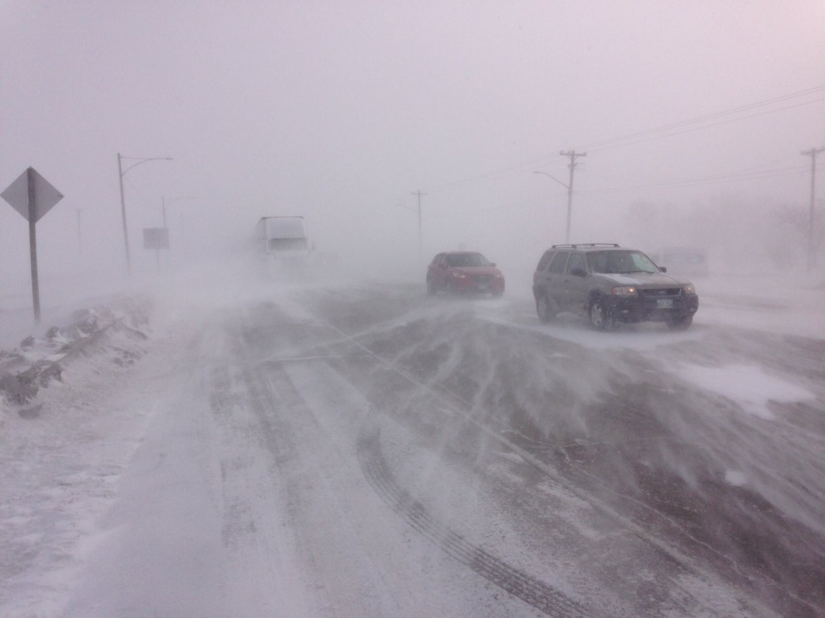 Blizzard conditions are expected to hit southern Manitoba on Christmas, Boxing Day.