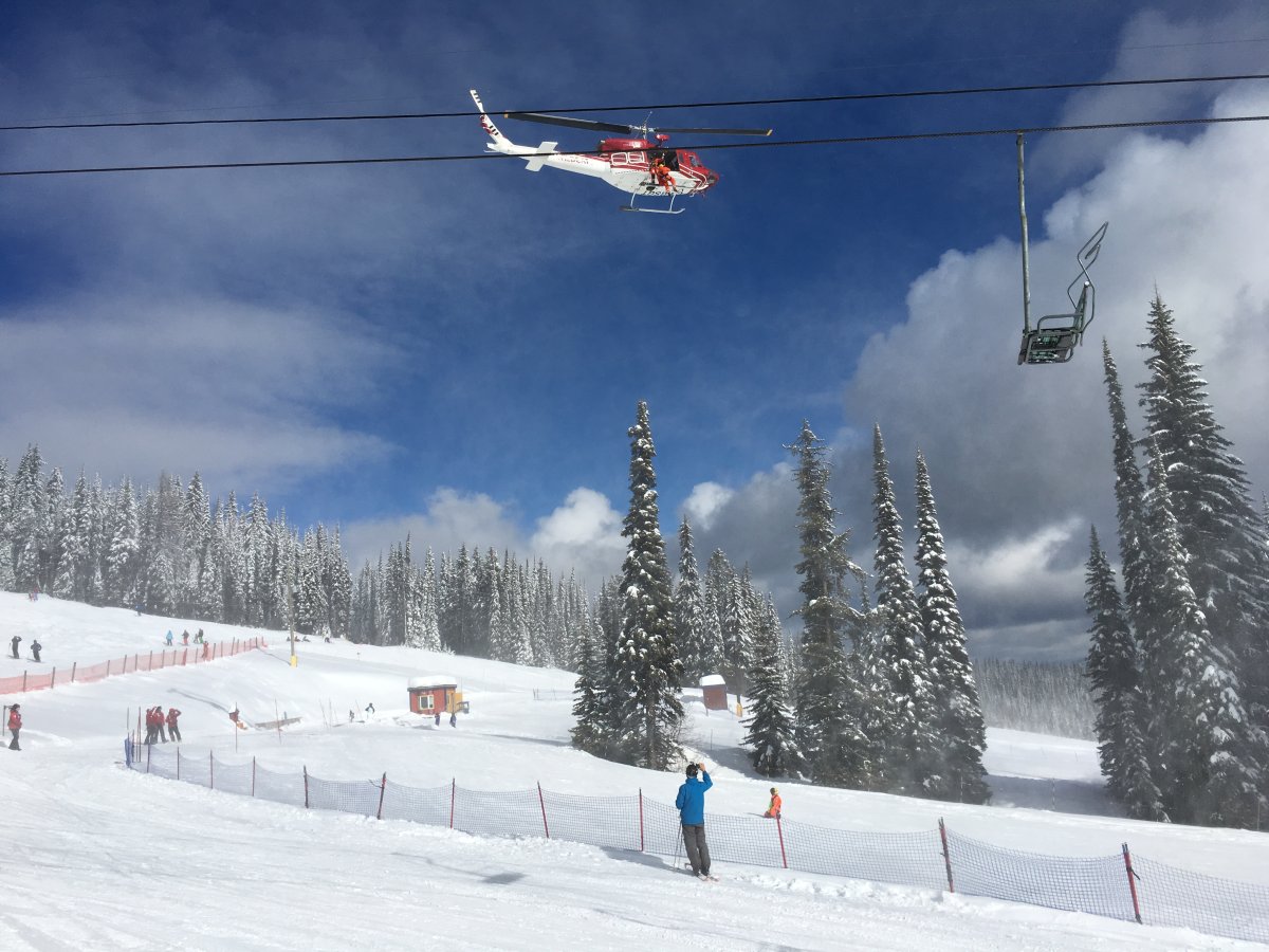 Crews practice rescues at Silver Star on Saturday for Emergency Services Day. 