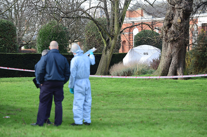 A man has died after being found on fire outside Kensington Palace in the early hours of February 9, police said. 