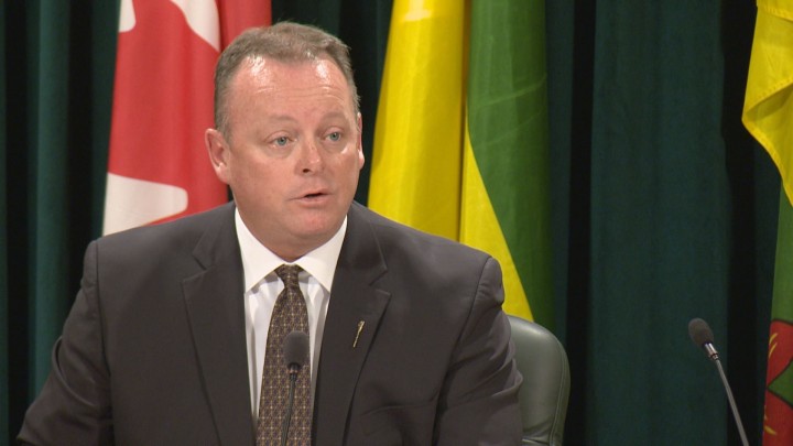 Finance Minister Kevin Doherty says revenue is down $600 million from what was forecast when he released the Saskatchewan provincial budget in June.