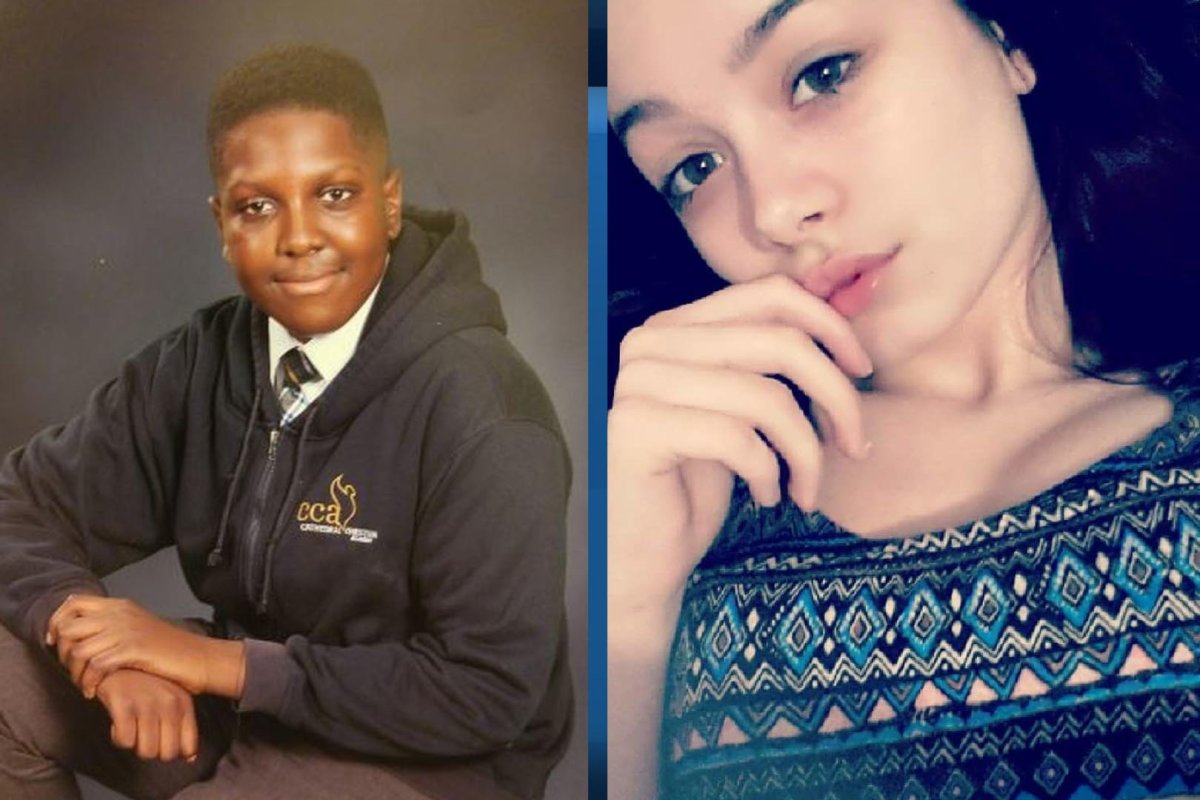 Police are seeking public assistance to locate Ryan Omomia, left and Serenity Rossi.