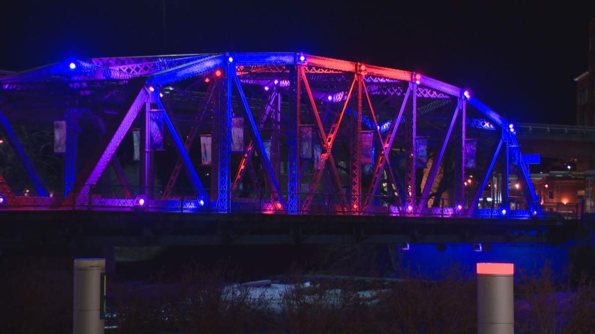 A 40-year-old man fell to his death from Langevin Bridge Saturday night.