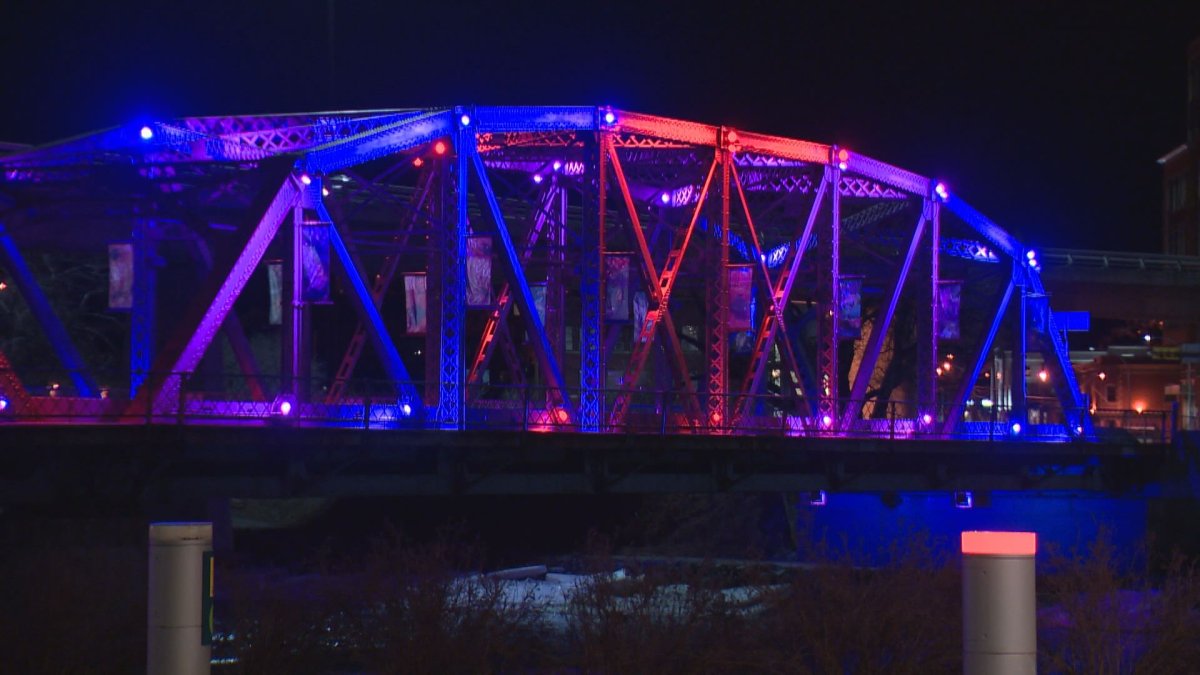 A 40-year-old man fell to his death from Langevin Bridge Saturday night.