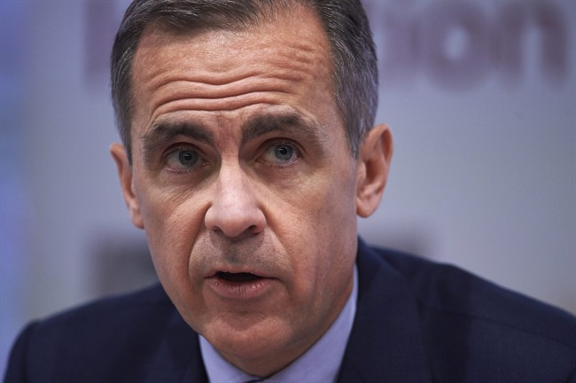 Mark Carney, the Governor of the Bank of England, speaks during the quarterly Inflation Report press conference, in London, Thursday, Feb. 4, 2016. The Bank of England policymakers have voted to keep interest rates at their record low of 0.5 percent as Governor Mark Carney unveils economic forecasts for Britain.